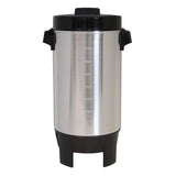West Bend 58002 Highly Polished Aluminum Commercial Coffee Urn Features Automatic Temperature Control Large Capacity with Quick Brewing Easy Prep and Clean Up 42 Cup Silver