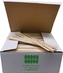 Perfect Stix Wooden Coffee Stirrer Stick, 7-1/2" Length (Pack of 1,000)