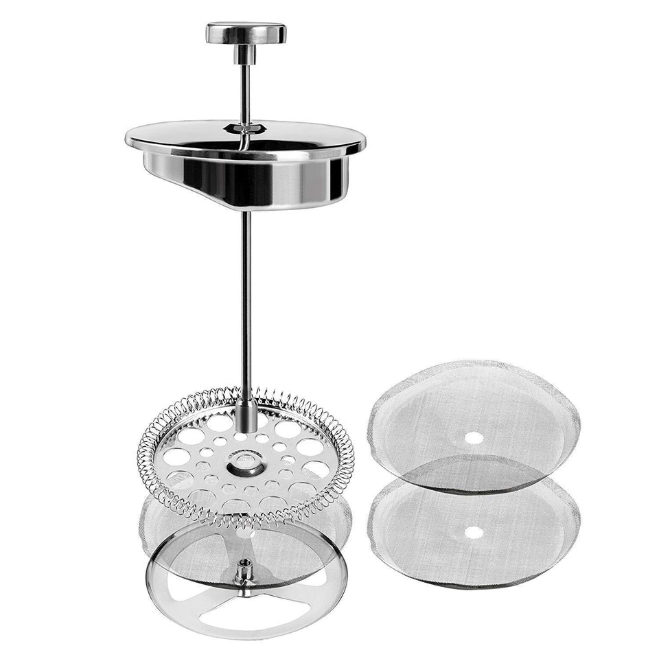 Secura Stainless Steel French Press Coffee Maker 18/10 Bonus Stainless Steel Screen (1000ML)