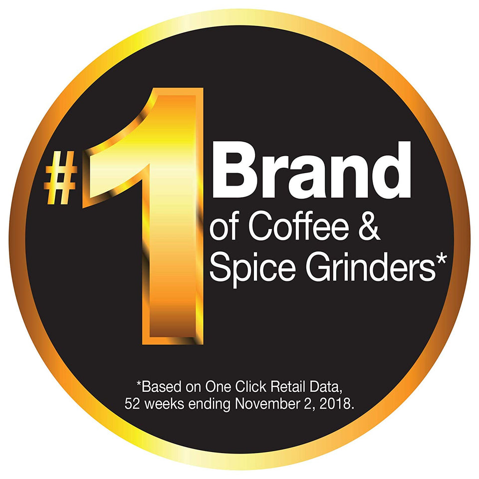 KRUPS F203 Electric Spice and Coffee Grinder with Stainless Steel Blades, 3 oz / 85 g’, Black