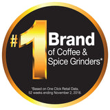 KRUPS F203 Electric Spice and Coffee Grinder with Stainless Steel Blades, 3 oz / 85 g’, Black