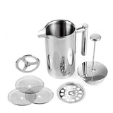 Secura Stainless Steel French Press Coffee Maker 18/10 Bonus Stainless Steel Screen (1000ML)