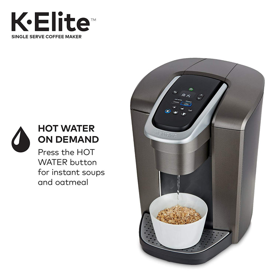 Keurig KElite Single Serve KCup Pod Coffee Maker, with Strong Temper