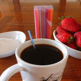 Cocktail and Coffee Straws Coffee and Drink Stirrers Plastic Drink Stirrers in Bright Colors Stirring and Sipping Straws, Cocktail Straws, Mini Straws 5 inch straw