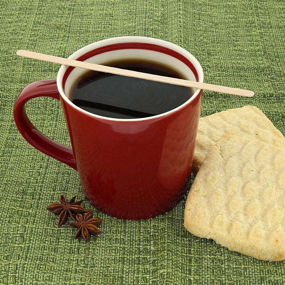 7" Wooden Coffee Stirrer - Box of 1,000ct