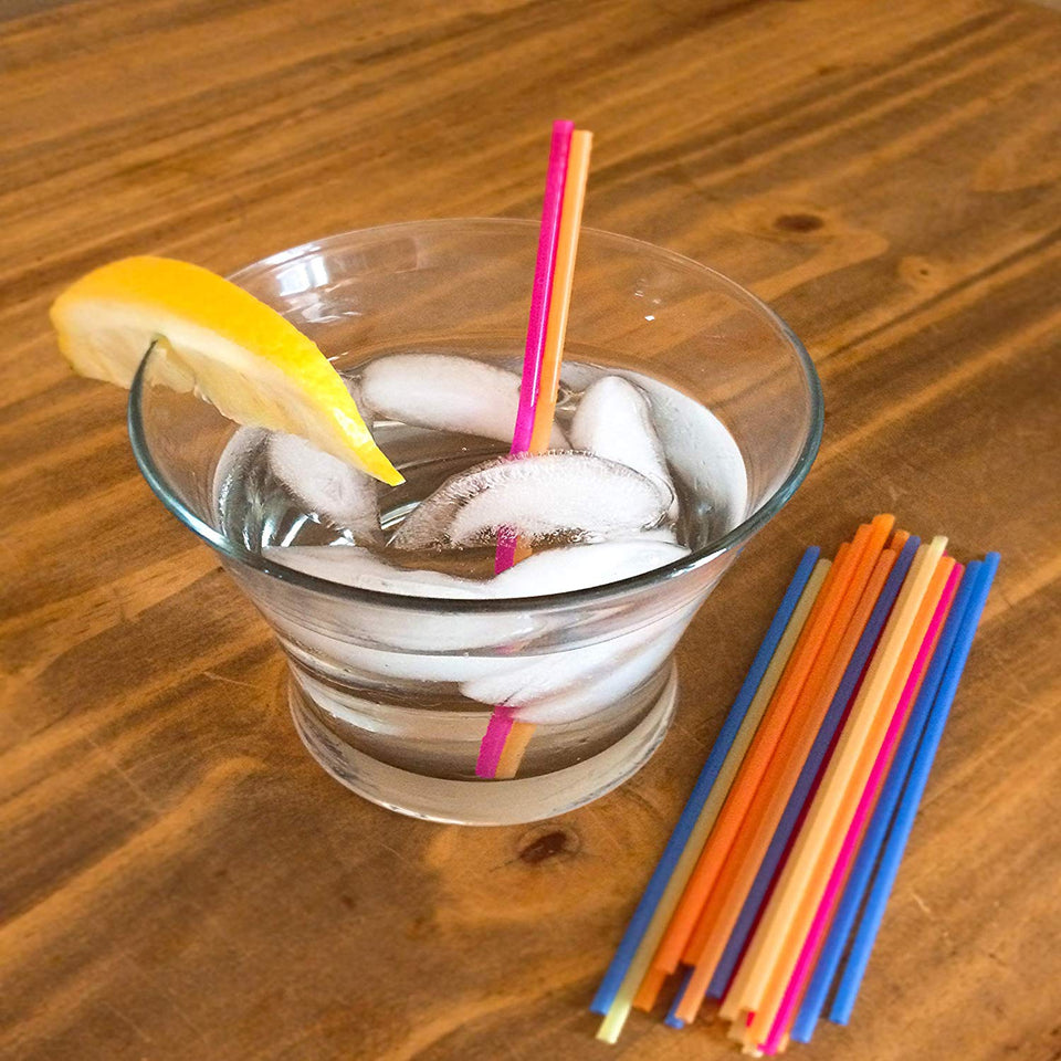 Cocktail and Coffee Straws Coffee and Drink Stirrers Plastic Drink Stirrers in Bright Colors Stirring and Sipping Straws, Cocktail Straws, Mini Straws 5 inch straw