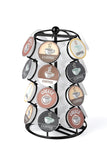 NIFTY 5724B Spinning Organizer Compatible 24 Coffee Pods K-Cup Holding Carousel Capacity, Black